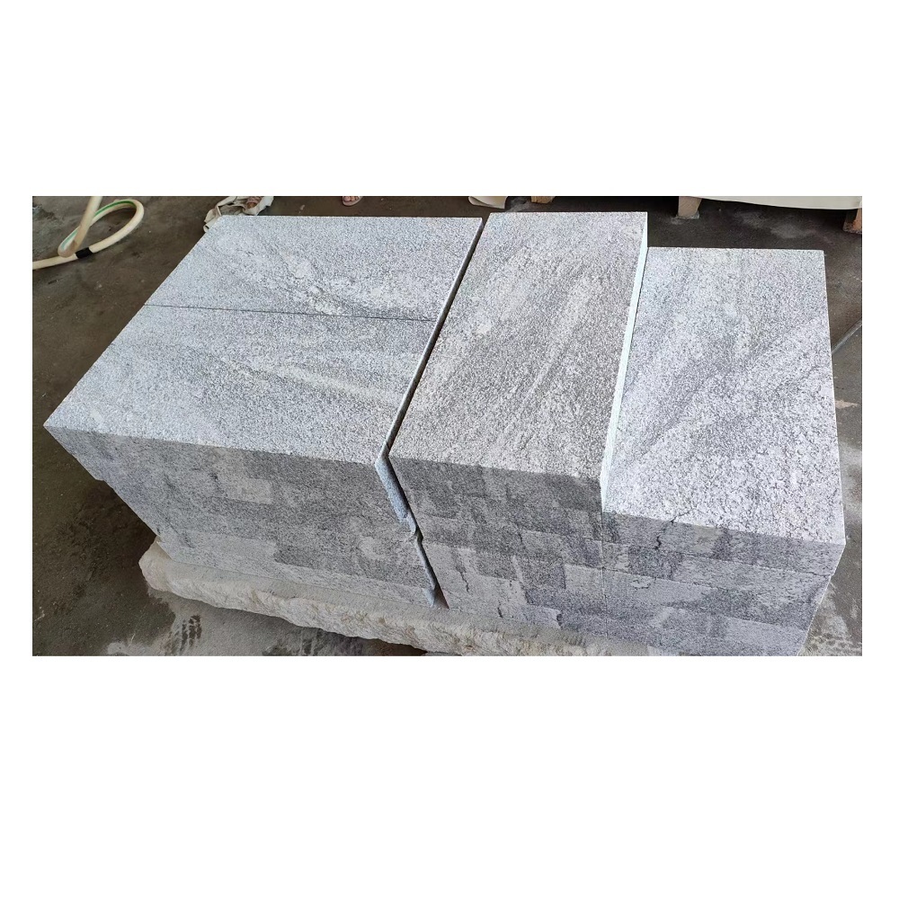 G603 Grey and Black Granite Stone Thick Anti-slip Driveway Flamed Paving Stone Floor Tiles for Outdoor