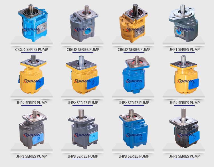 Runma 11c0038 CBGj263 spare parts gear tandem hydraulic double pump for wheel loader
