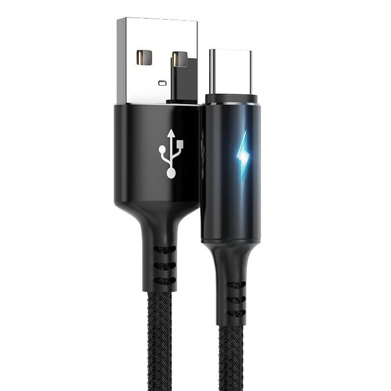 Светодиодный свет 3A Кабель с разъемом USB типа C для быстрой зарядки USB кабель для Galaxy Xiaomi Note 7 Usb кабель для передачи данных и быстрой зарядки