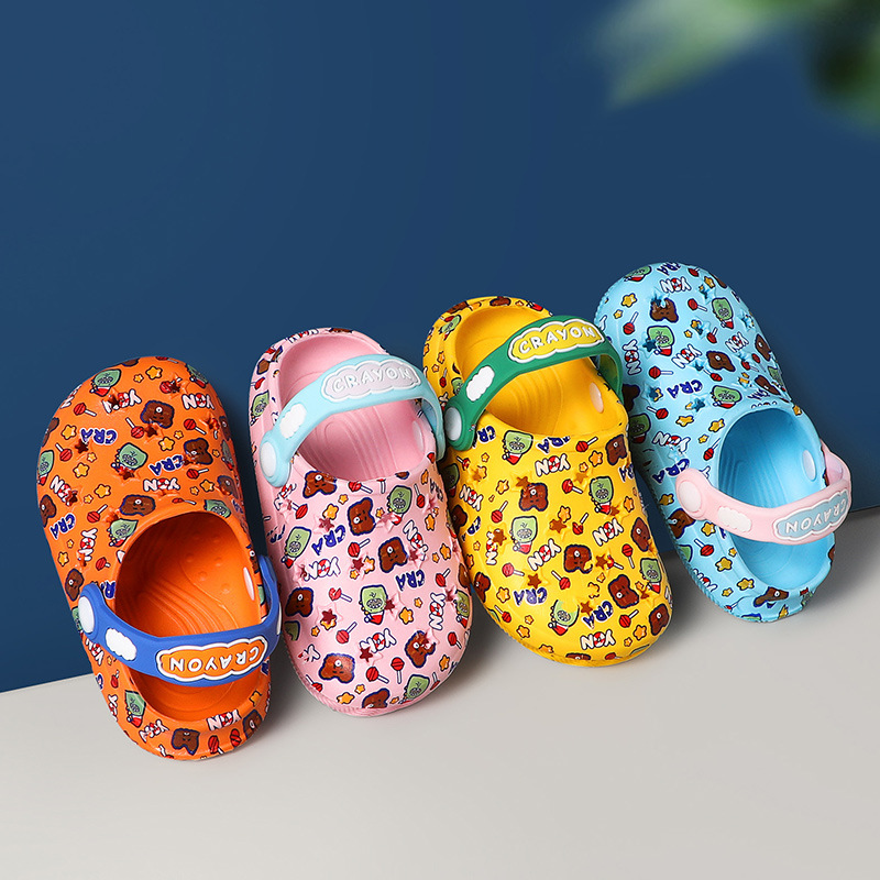 2021 New Children Clogs Shoes Summer Outdoor Breathable Croc Garden Shoes For Kid