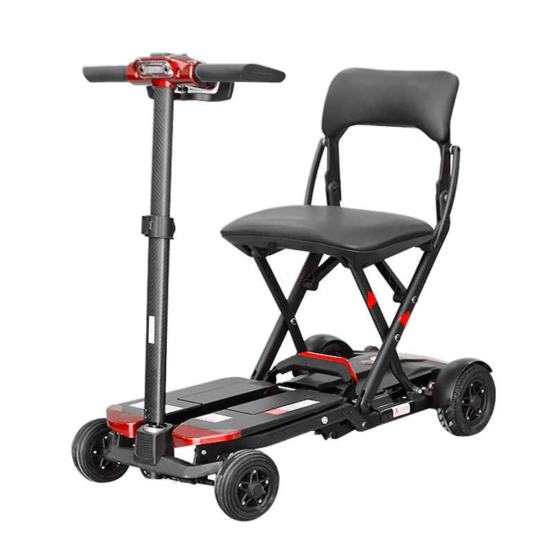 carbon fiber electric scooters with lights electric 4 wheel handicapped scooter