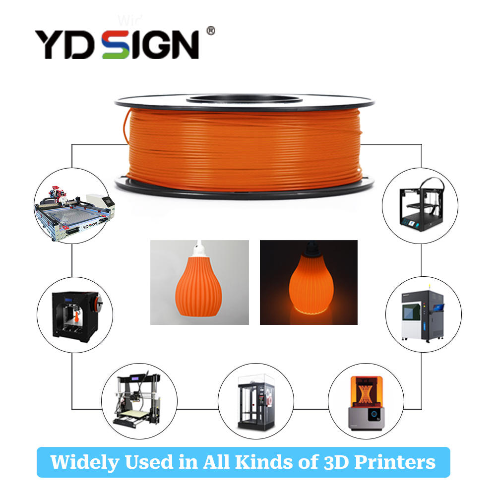 Новый стиль, оптовая продажа, услуги 3d-печати, 1 кг/рулон, 1,75 мм, 1 кг, наполнитель для 3D-принтера PLA, магазин каналов, букв, логотипов