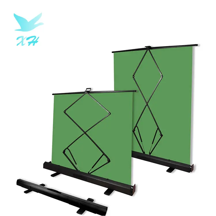 Pull Up screen Photo Backdrop retractable roll up green screen for live game