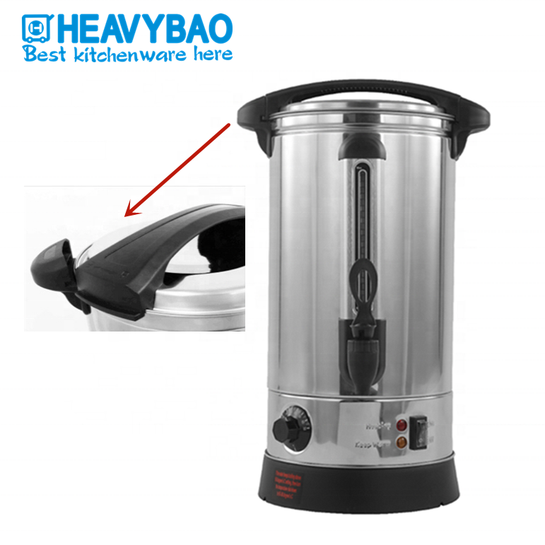 Heavybao Stainless Steel 15L Warmer Heating Element Mulled Wine Water Boiler Tea Urn(Double Wall)