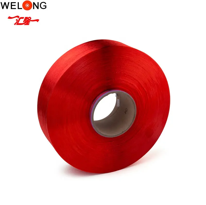 Polyester Yarn Recycled Zhejiang Huilong 150/48 Recycle Polyester Yarn With Grs Certificate