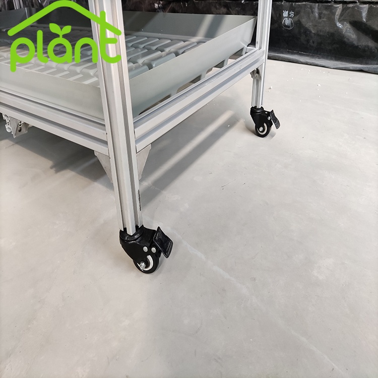 Agriculture Hydroponic System Mobile multi level grow rack for growing