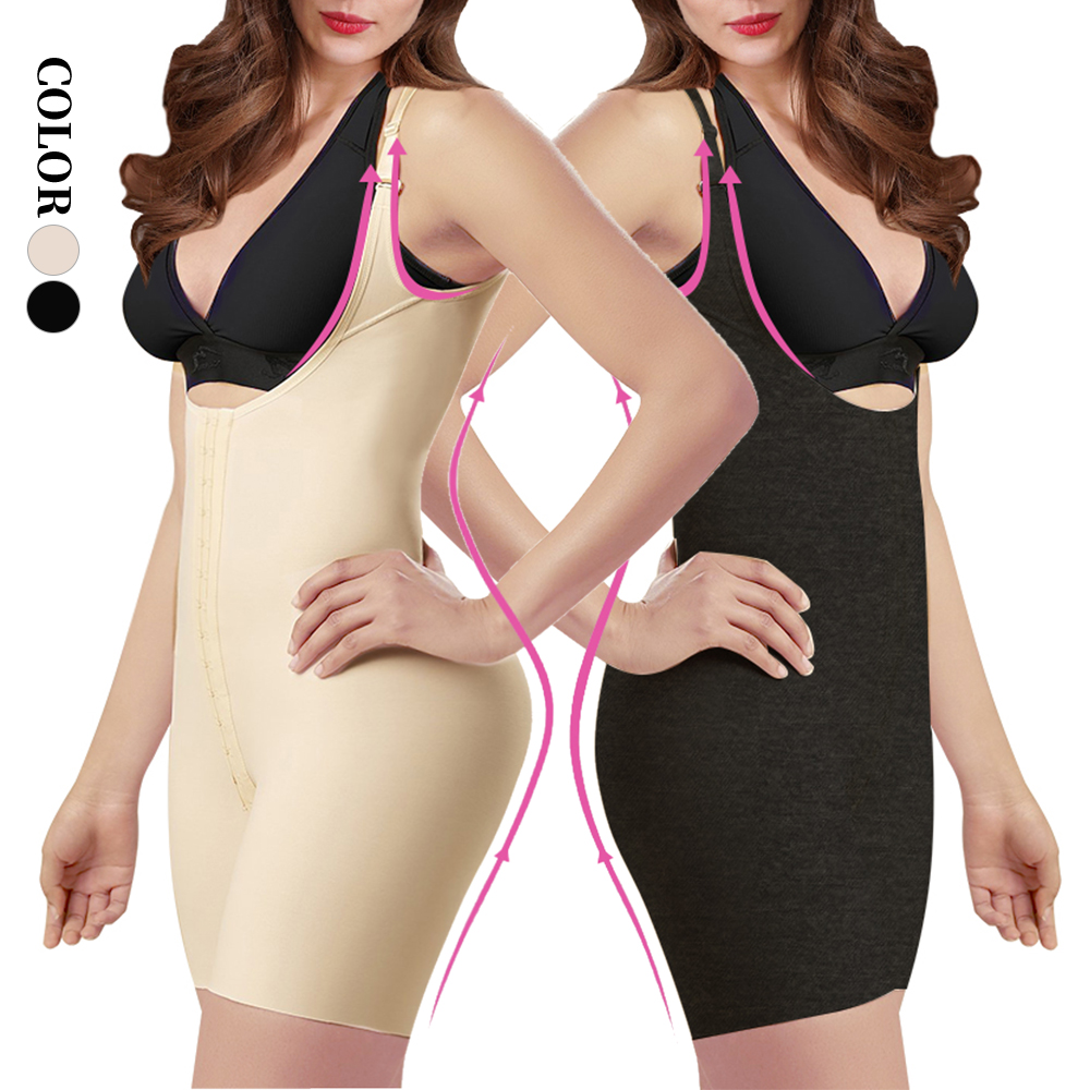 S-SHAPER женские плоский угол цельнокроеный костюм Корректирующее белье хирургические восстановления сжатия Fajas КОЛОМБИАНА, которая контролирует живот, боди