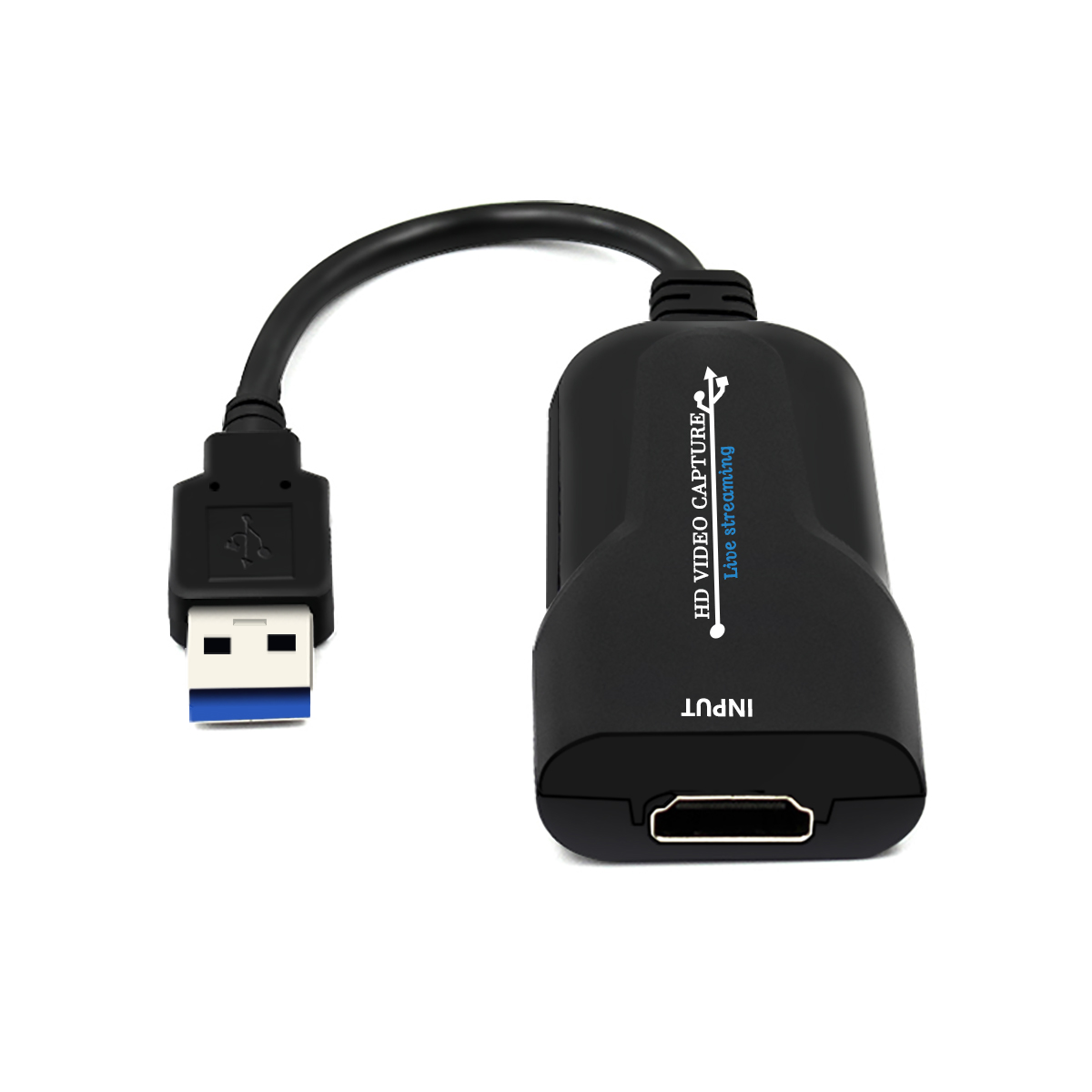 Портативный HD USB 3,0 к HDMI 1080p 60fps дисплей видеозахват компьютер