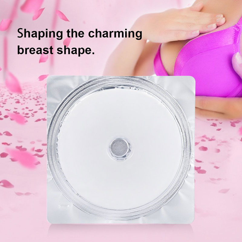 Effective Female Tightening Breast Mask Enlargement Care Whitening Collagen Tightening Breast Firming Mask Bag Gel White Cotton