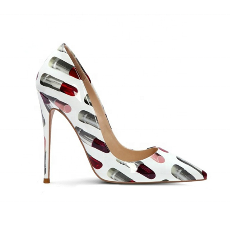 chengdu shoes Pointed Toe High Heels Fashion Women's Shoes Sexy Color Matching PU Leather Wild Single Shoes