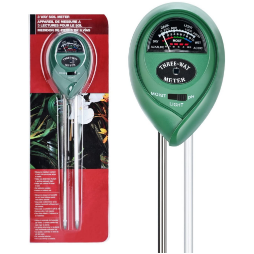Newest Digital Portable Moisture, Light and PH Three Way Soil Meter