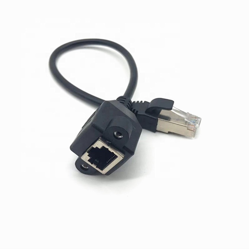 Высококачественное Панельное крепление RJ45 штекер к RJ45 разъему 8P8C rj45 кабели