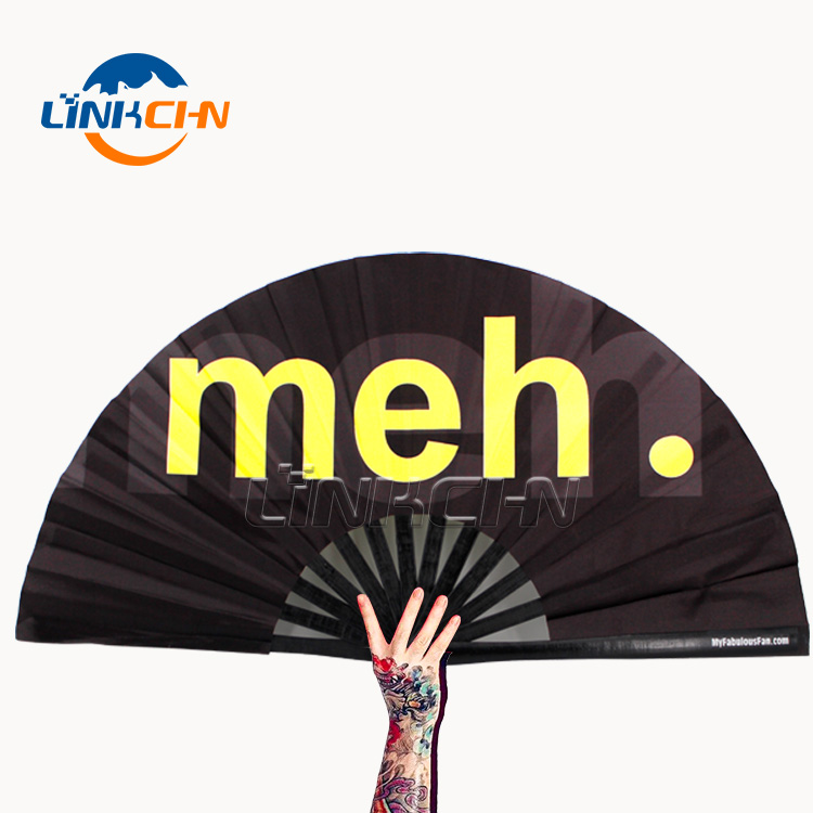 Оптовая продажа, ручные фанаты большого размера clack kung fu