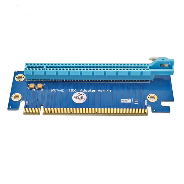PCI Express 16X Riser PCIe видеокарта PCI-E рулевая карта 90 градусов правый угол переходника адаптер для хоста 1U 2U