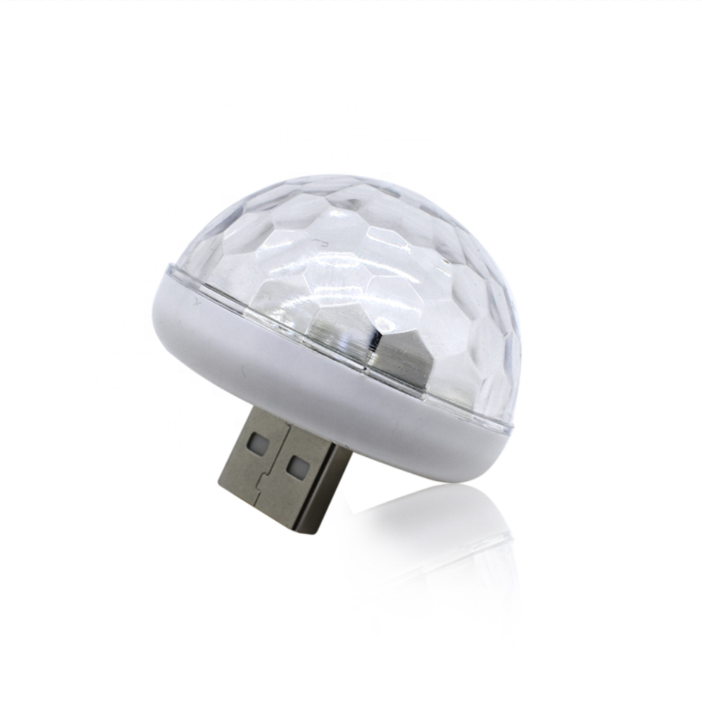 Рождественский подарок 3 Вт 4 светодиода USB RGB Шар Музыка Управление звуком KTV DJ диско свет сценическая лампа световой эффект