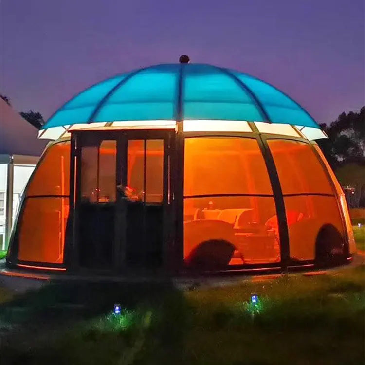 Factory Direct Sale Luxury Outdoor Waterproof Gazebo Aluminium Metal Gazebo Tent For Swimming Pool