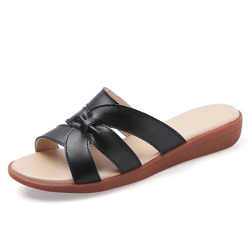 2021 Summer Latest Trendy And Flats Woman Sandal  Sandal Shoes For Woman Leather