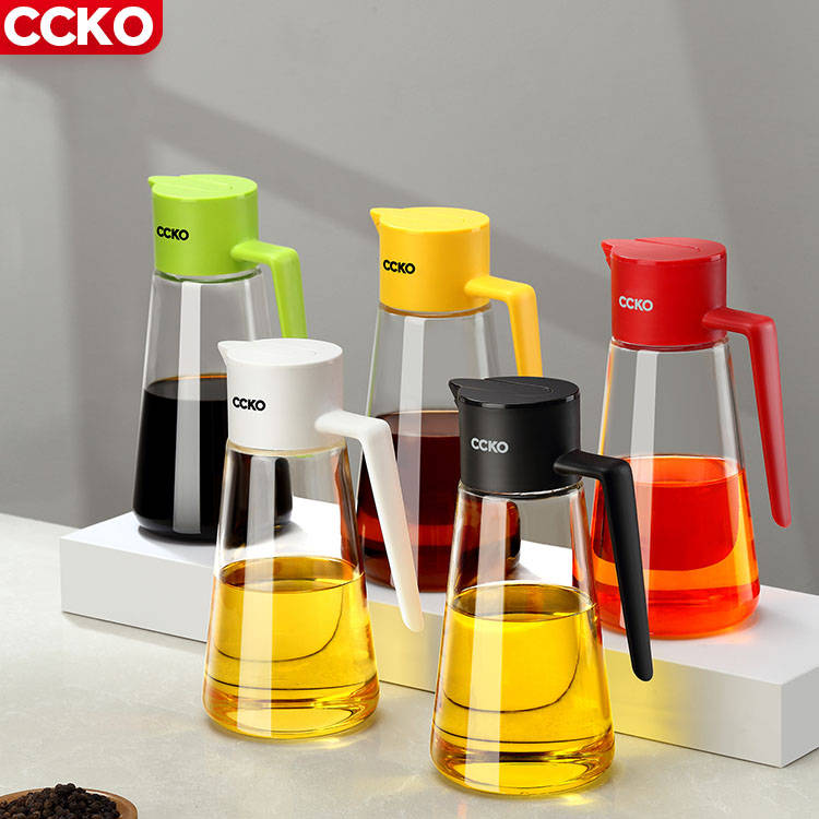 Ccko 550 мл из высокачественного боросиликатного стекла над плитой маслораспределительное устройство масла и уксуса стеклянная соус оливкового масла Диспенсер для кухни