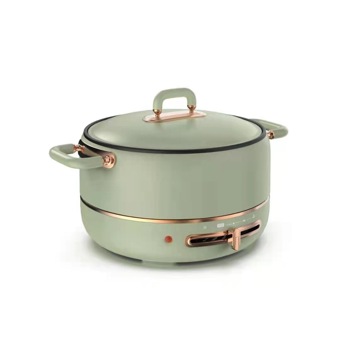 Кухонная электрическая сковорода для жарки, пароварка для рыбы, Hotpot cooker