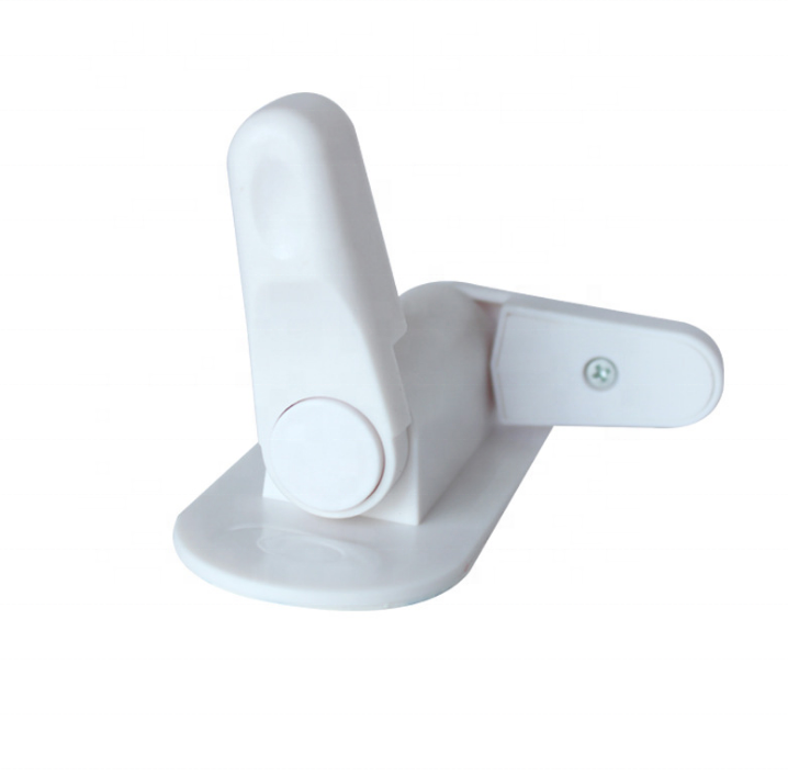 Improved Childproof Door Lever Lock Prevents Toddlers from Opening Doors Easy One Hand Operation for Adults