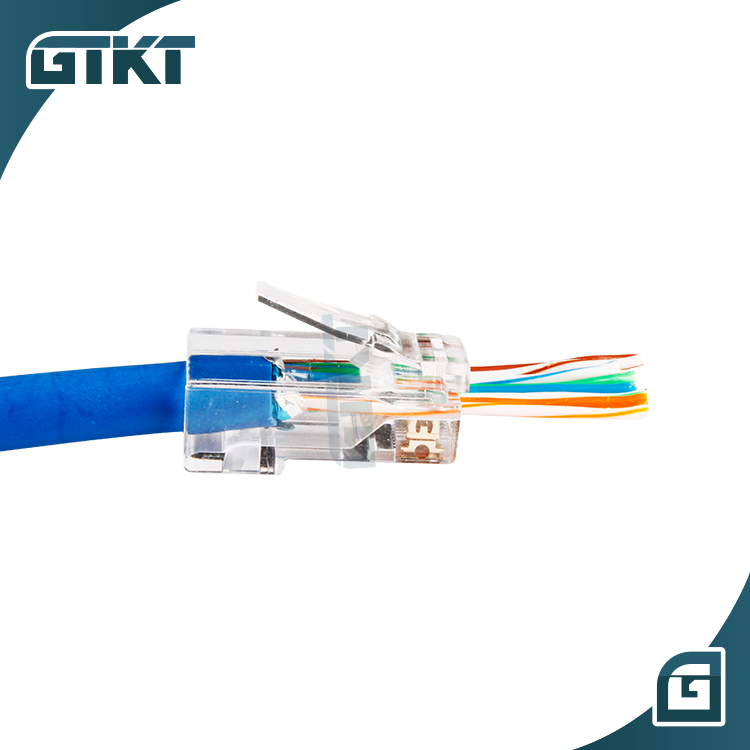 Сетевой модульный коннектор Cat6 UTP RJ45, соединитель 8P8C, штепсельная вилка RJ45, коннектор cat6 Ethernet, соединитель RJ45, 50 упаковок