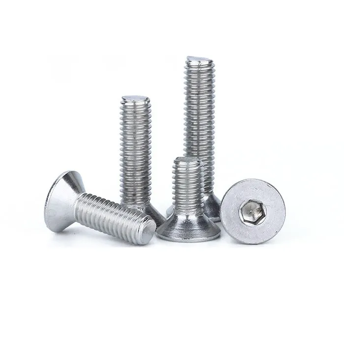 Винт DIN7991 с плоской головкой и шестигранной головкой M2/M2.5/M3/M4 * 4/5/6/8/10/12/16/20/30/40/50/80 мм из нержавеющей стали стальной Винтовой болт с потайной головкой