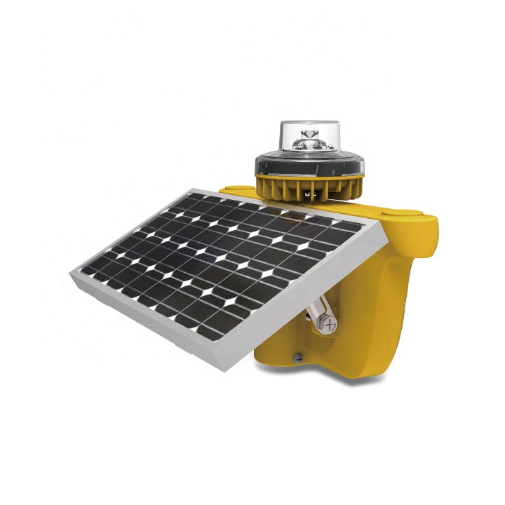 Nanhua Lt60 Low Intensity FAA 810 Icao Led Solar Powered Aviation Obstruction Warning Light For Towers With Pc Cover