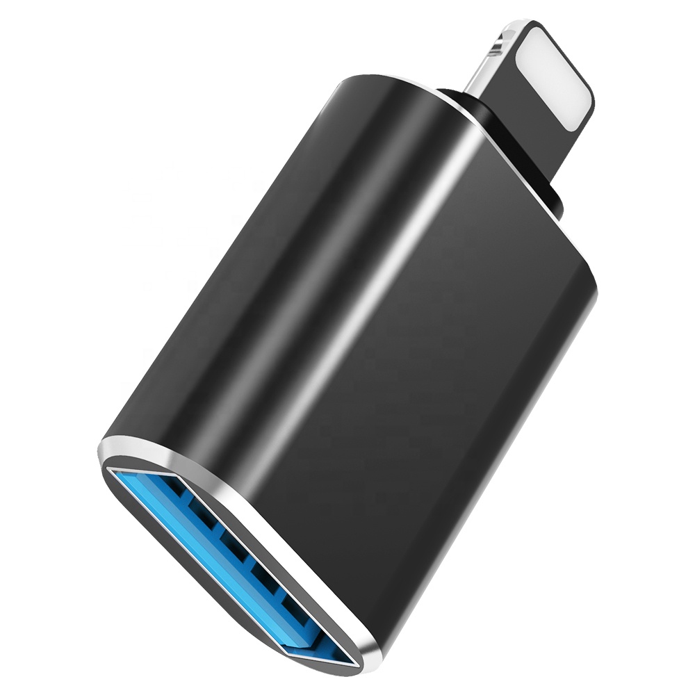 Переходник из алюминиевого сплава с переходником «папа» на USB 3,0 OTG для ip 12 11 Pro Max 6 7 8 Plus Аксессуары для мобильных наушников адаптер