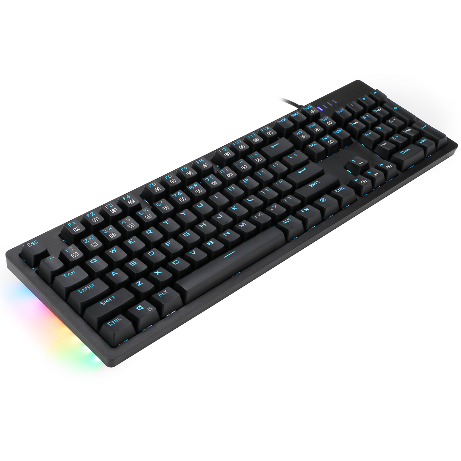 E-YOOSO Factory Wholesale Mechanical keyboard OEM Custom Logo Gaming Keyboards With RGB Side light Strip