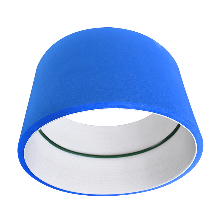 customized blue hard rubber sponge coating sponge conveyor belt for labeling machine