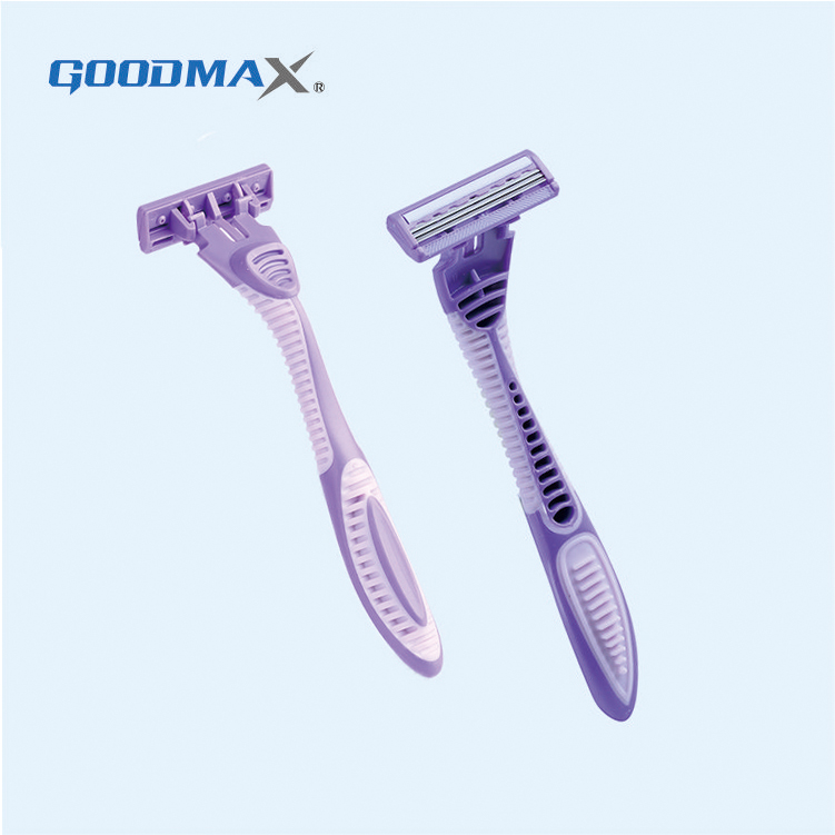 SL-3102TL Goodmax Jiali с тройным лезвием Пластиковая Женская одноразовая бритва