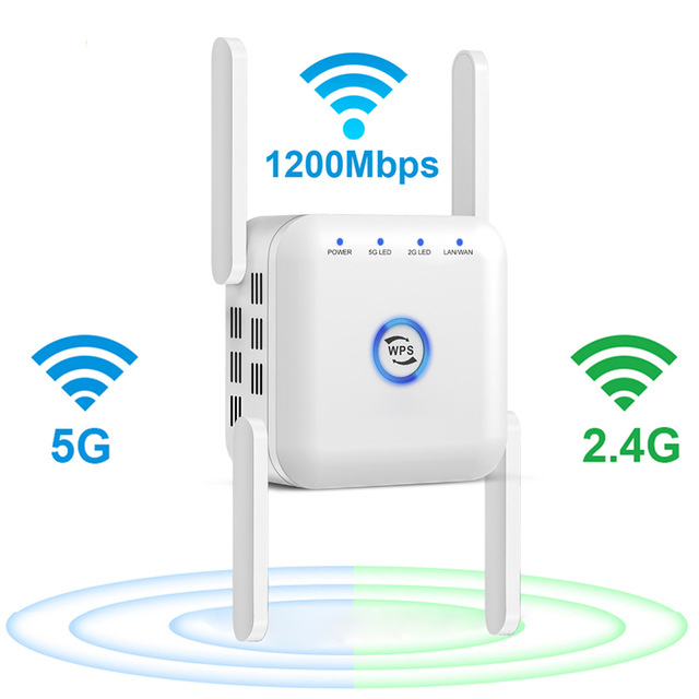 Беспроводной Wi-fi удлинитель 1200 Мбит/с Wi-fi усилитель длинный Диапазон Wi-fi усилитель сигнала 2,4G, Wi-fi, repiter Wi-fi 5 ГГц Wi-fi Репитер сигнала мобильного телефона