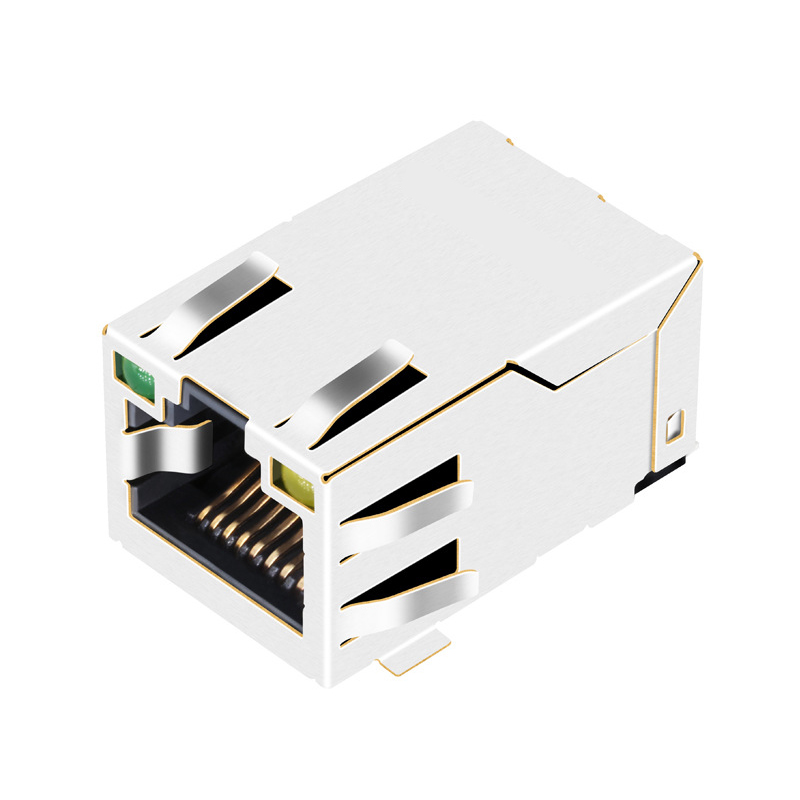 RJ45-1000M-02S OEM SMT RJ45 с портом Jack для разъема 10/100Base-T со светодиодной HR961160C HR961161C