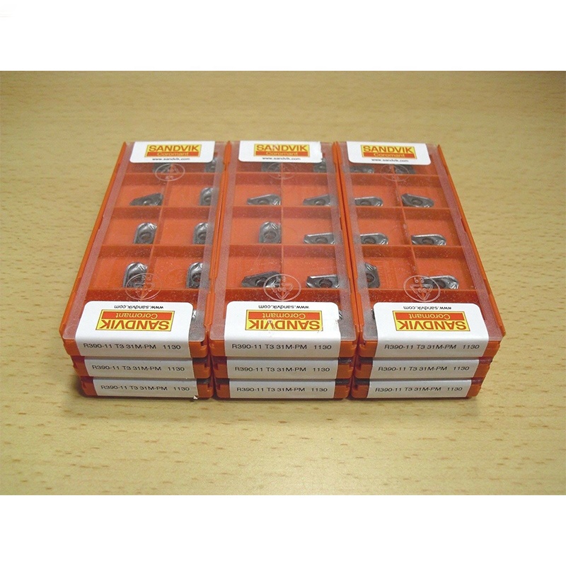 Sandvk R390 11 T3 31M PM 1130 оригинальные карбидные вставки с ЧПУ, режущие инструменты