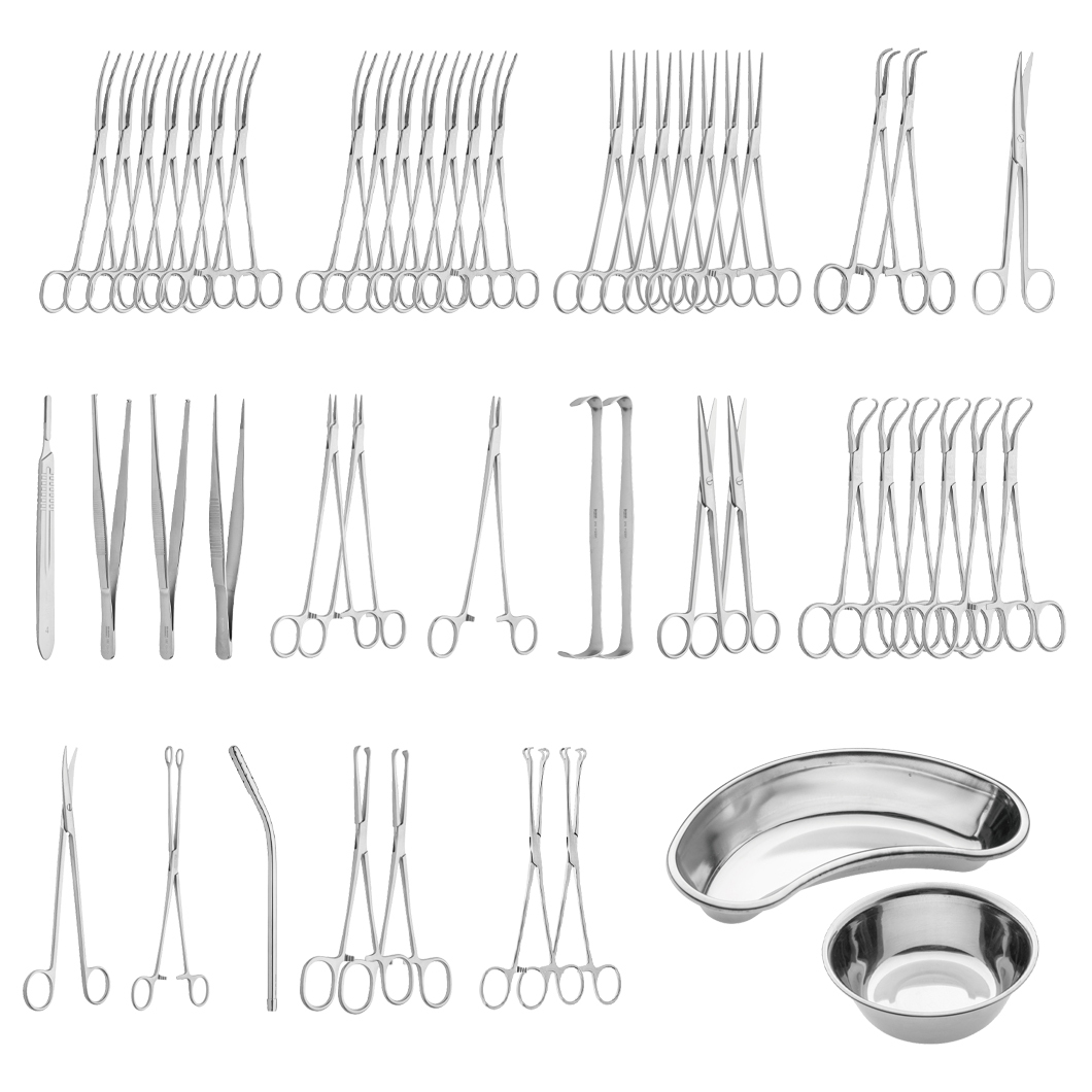 Appendectomy and Hernia Surgery Set General Surgical Medical Instruments 48pcs