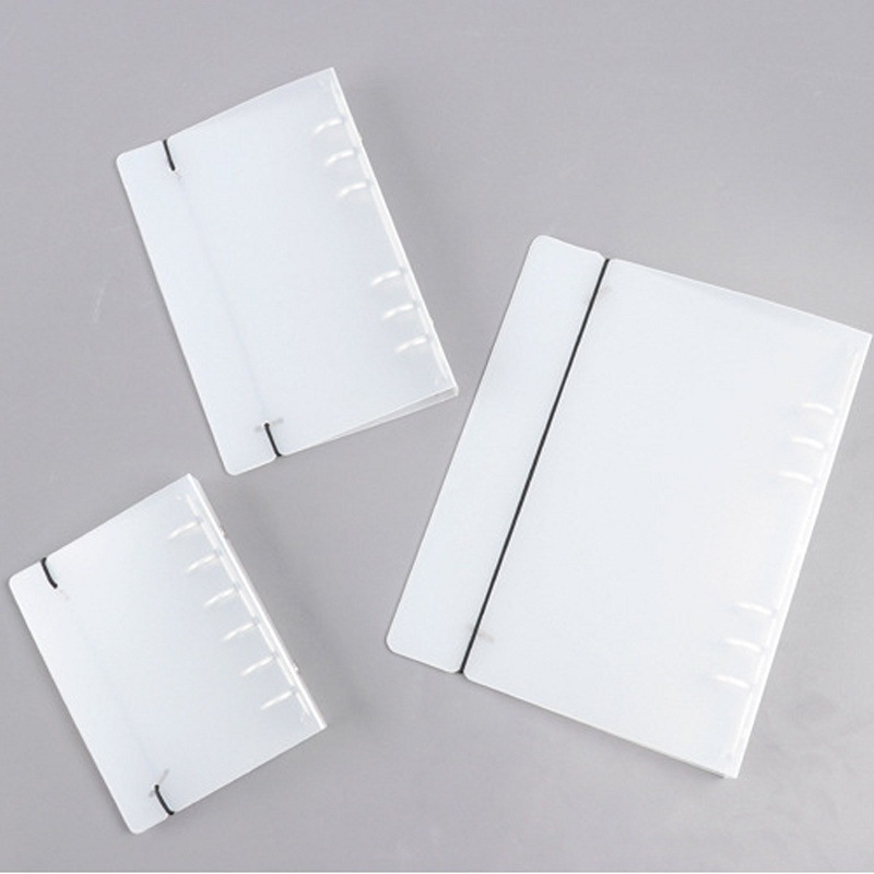 Bandage PP stationery A4/A5 /B5/ A6 / A7 shell metal plate matte translucent notebook File Folder
