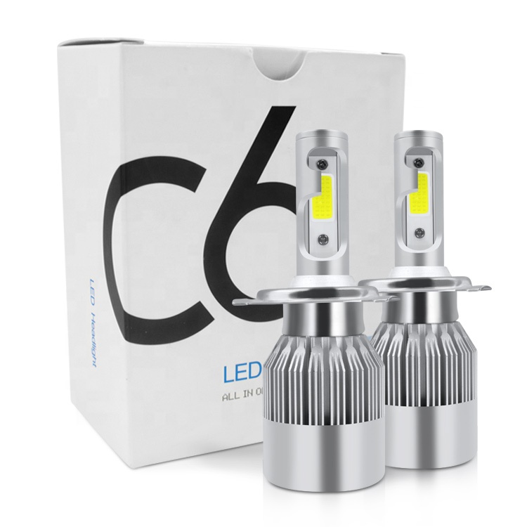 Luces led 3800lm 6000 К 36 Вт светодиодными лампами cob H4 H7 H13 H11 C6 светодиодные лампы для honda city фары 12v