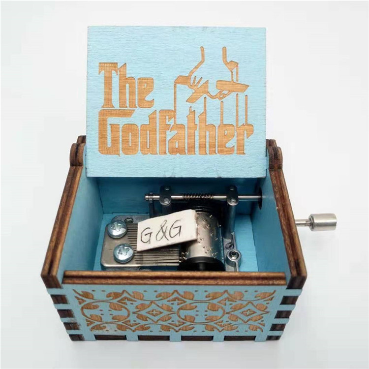 Оптовая продажа Godfather Тема деревянная Музыкальная шкатулка на заказ