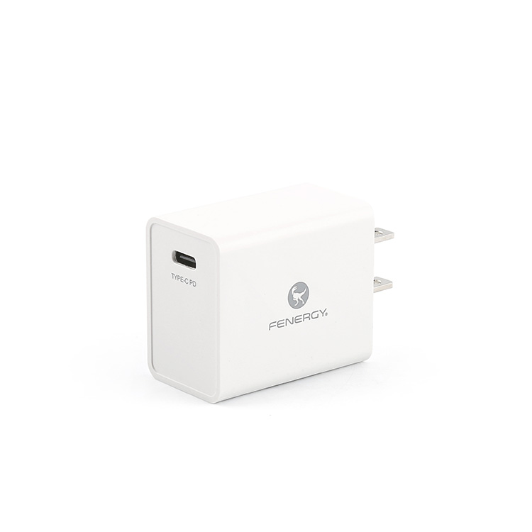 Один порт USB-C PD зарядное устройство 18 Вт 5В 9В 12В, 3A 2A 1.5A настенное зарядное устройство с лаборатории тестирования электроприборов, США (ETL FCC, аддитивного цветового пространства и Доу Сертификация