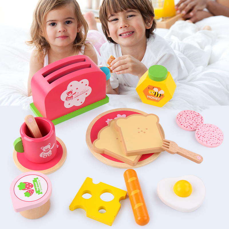 Girls simulation cooking toys children play house game kitchen set new fashion pretend play wooden yiwu toys