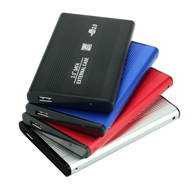 Оптовая продажа с фабрики, USB 2,0 2,5 дюймовый ноутбук HDD SSD металлический корпус внешний мобильный жесткий диск для ноутбука