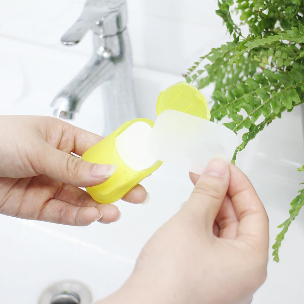 Hot Sell Custom Packaging Travel Portable Washing hand Mini Disposable Paper Soap Sheets