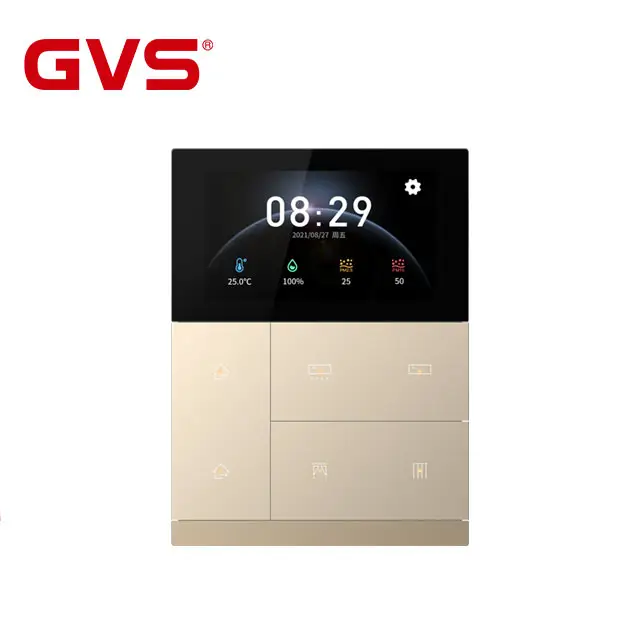 Система автоматического управления KNX Smart Home, вилла, гостиницы, здания, новая серия GVS KNX, умная панель управления