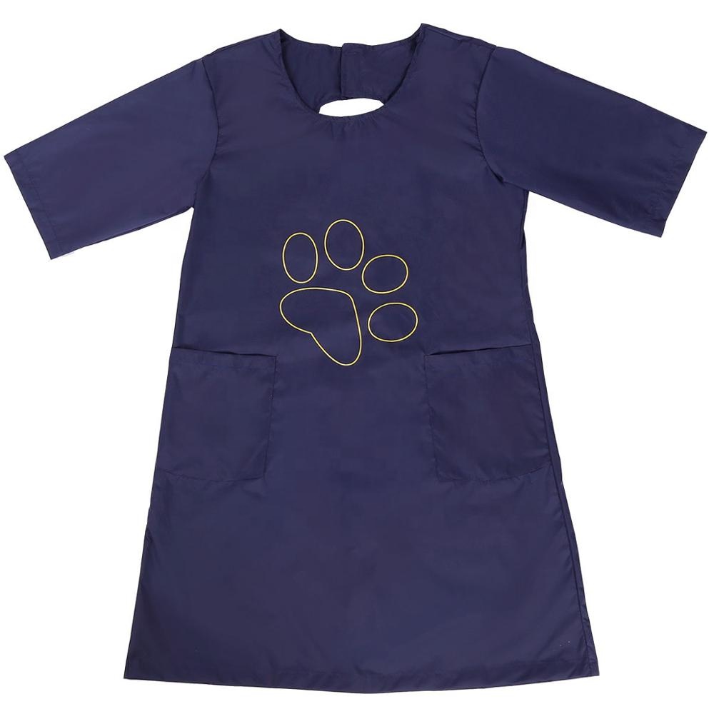 Waterproof Dog Grooming Clothes With Paws apron Quick dry Pet shop overalls Other Pet Products
