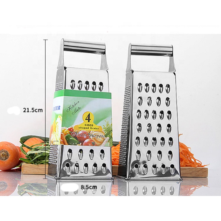 Amazon Горячая продажа овощерезка прямоугольник из нержавеющей стали 4 боковые терки