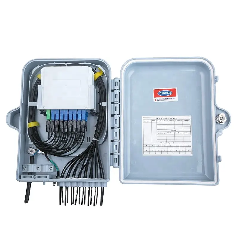 JINZE indoor outdoor 1*16 PLC splitter otb 16 ports fiber optical distribution box fiber optic equipment optical terminal box