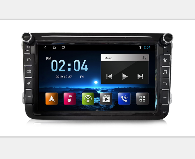 2 ГБ + 32 ГБ, Android 9 4core Голосовое управление Автомобильный dvd плеер для VW/Golf/Polo/Tiguan/Passat/b7/b6/сиденье/Леон/Skoda Octavia/2din радио