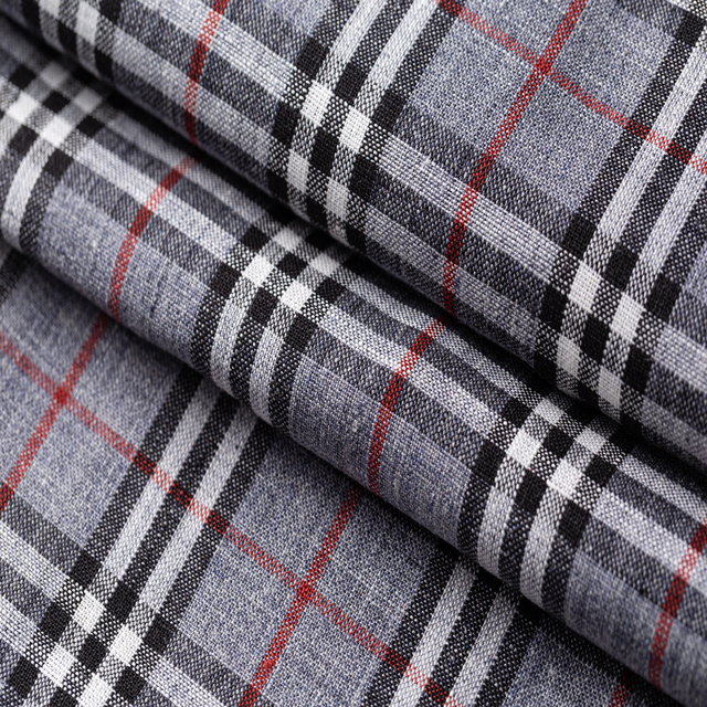#1267 Linen Fabric Manufacturers, Yarn Dyed Washed Plaid Linen Fabric, 100% Linen Fabric For Shirting