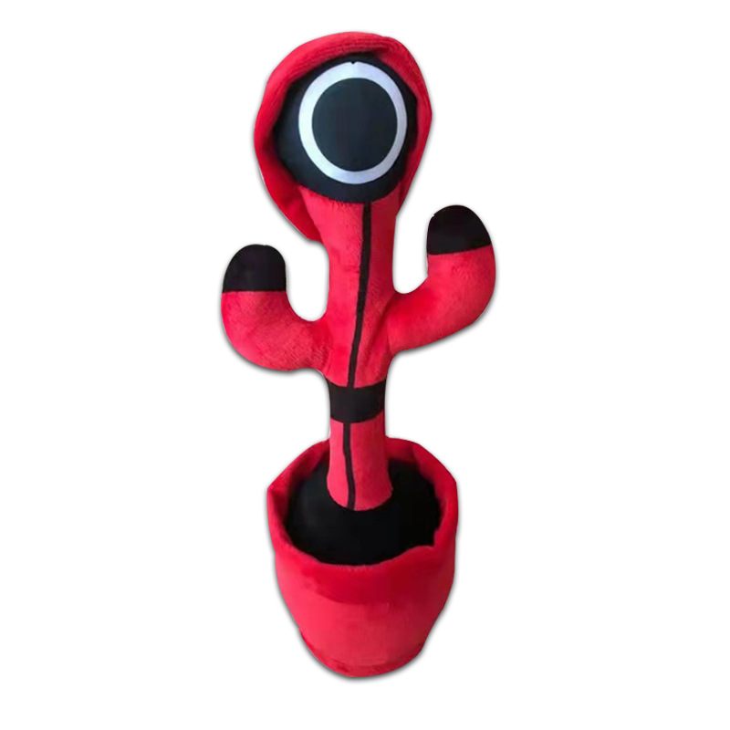 2021 Popular Cheap Squid Game Singing Dancing Flashing Recording Cactus Toys from the series squid game