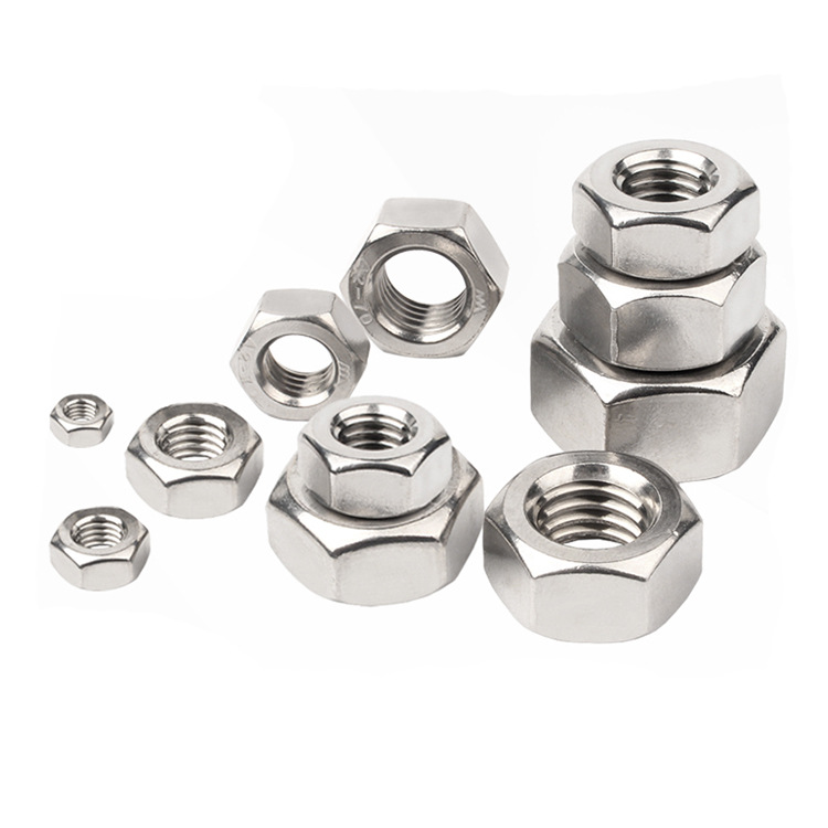 DIN934 stainless steel hex nut 304 hex nut specifications complete